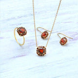 Natural Red Pomegranate Earrings – Unique Gift Ideas — 4