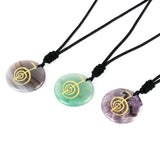 Natural Crystal Agate Stone Carving Spiral Aura – Jewelry Gift Ideas — 5