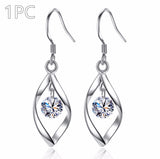 Zircon Reduction Silver Earrings – Stylish Gifts — 4