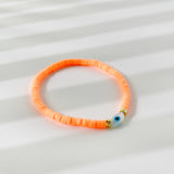 Rainbow Candy Clay Bead Eye Bead Bracelet – Jewelry Gift Ideas — 6