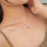 Yuanfan 925 Sterling Silver Moon Necklace Female – Jewelry Gift Ideas — 4