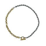 Women's Retro Two-tone Twist Chain Necklace – Jewelry Gift Ideas — 4