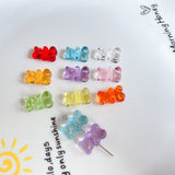 Acrylic Resin Transparent Color Bear Beaded DIY – Stylish Gifts — 1