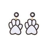 Exaggerated Alloy Dripping Puppy Footprints Earrings – Dog Lover Gifts — 5
