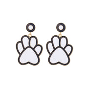 Exaggerated Alloy Dripping Puppy Footprints Earrings – Dog Lover Gifts — 5