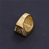 Chinese Square Hollow Gold Plated Diamond Inlaid Male – Gifts for Him — 2