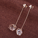 Crystal Long Fashion Hollow Zircon Stud Earrings – Stylish Gifts — 5
