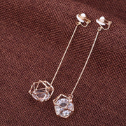 Crystal Long Fashion Hollow Zircon Stud Earrings – Stylish Gifts — 5