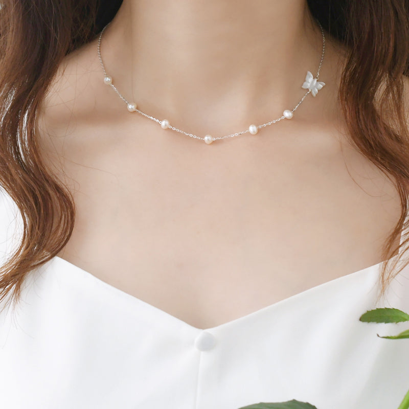 Natural Mother Shell Pearl Necklace – Jewelry Gift Ideas — 1