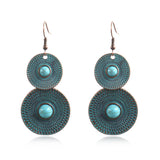 Vintage Double Layer Round Earrings – Unique Gift Ideas — 4