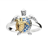 Women's Sterling Silver Turtle Shape Ring – Gifts for Her — 2