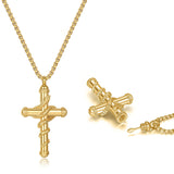 18k Gold Detachable Cross Snake Necklace Fashion – Jewelry Gift Ideas — 8