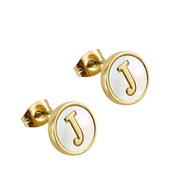 Titanium Steel 26 English Alphabet Letter Earrings – Thoughtful Gifts — 10