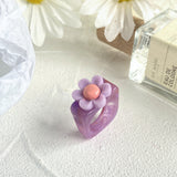 Women's Fashion Niche Personality Resin Ring – Stylish Gifts — 4