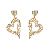 Geometric Heart Shaped Earrings Alloy – Special Occasion Gifts — 4