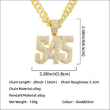 Hip-hop Full Diamond Three-dimensional Number – Jewelry Gift Ideas — 5