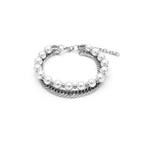 Hip Hop Double Pearl Titanium Steel Men's – Jewelry Gift Ideas — 4