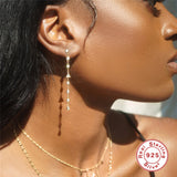 S925 Sterling Silver Elegant Style Earrings – Stylish Gifts — 1