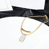 Simple Bafang Lai Cai Necklace Mother Of Pearl – Jewelry Gift Ideas — 5