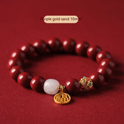 Raw Ore Cinnabar Bracelet Natural For Women – Jewelry Gift Ideas — 15