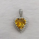 S925 Silver Plated White Gold Inlaid Citrine – Jewelry Gift Ideas — 1