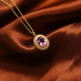 Simple Atmosphere Amethyst Necklace – Jewelry Gift Ideas — 4