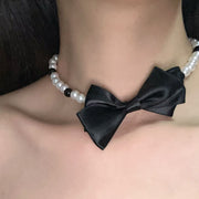 Bow Pearl Necklace Exquisite Temperament Niche – Jewelry Gift Ideas — 2