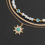 Vintage Contrast Personalized Eye Pearl Necklace – Jewelry Gift Ideas — 6