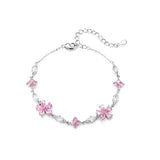Women's Cherry Blossom Crystal Bracelet – Jewelry Gift Ideas — 11