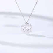 Geometric Round Stainless Steel Minimalist World – Jewelry Gift Ideas — 5