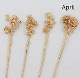 Antique Material Flower Season Hairpin – Stylish Gifts — 10