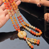 Gold Silk Jade Necklace Ethnic Style Sweater – Jewelry Gift Ideas — 4