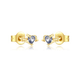 Sterling Silver Small Pattern Blue Zircon Fashion – Stylish Gifts — 2