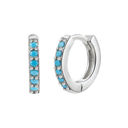 Simple Inlaid Zircon Round Multicolor Stud Earrings – Gift Ideas — 18