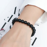 Shungite Single Circle Bead Jewelry Men's – Jewelry Gift Ideas — 1
