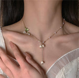 Lily Of The Valley Pearl Necklace White Fairy – Jewelry Gift Ideas — 1