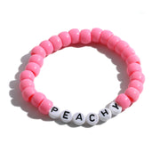 Colorful Beach Boho Ball Alphabet Bracelet – Jewelry Gift Ideas — 6