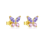 Sterling Silver Small Pattern Blue Zircon Fashion – Stylish Gifts — 5