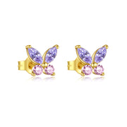 Sterling Silver Small Pattern Blue Zircon Fashion – Stylish Gifts — 5