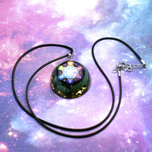 Archangel Rune Natural Crystal Epoxy Pendant – Jewelry Gift Ideas — 1