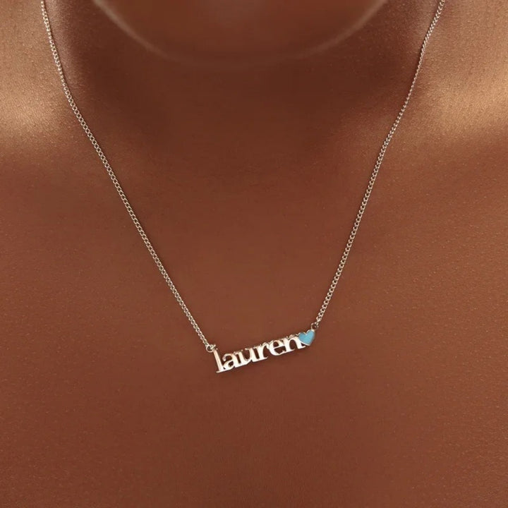 Name Pendant Heart-shaped Necklace For Ladies – Jewelry Gift Ideas — 1