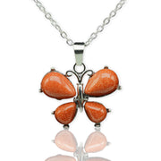 Natural Stone Crystal Small Butterfly Alloy – Jewelry Gift Ideas — 2