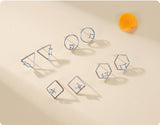S925 Sterling Silver Circle Hollow Diamond Stud Earrings – Gift Ideas — 6