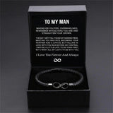 8-word Stainless Steel Black Handmade Leather – Jewelry Gift Ideas — 2