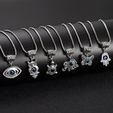 Openwork Blue Eyes Squint Animal Pendant Box – Jewelry Gift Ideas — 1