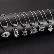 Openwork Blue Eyes Squint Animal Pendant Box – Jewelry Gift Ideas — 1