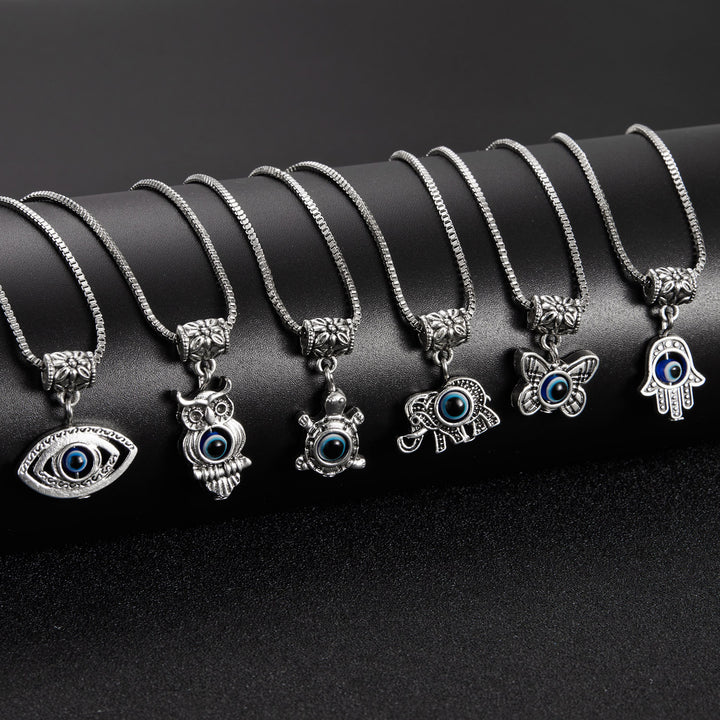 Openwork Blue Eyes Squint Animal Pendant Box – Jewelry Gift Ideas — 1