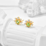 S925 Silver Plated 14K Gold Olivine Earrings – Useful Gifts — 5