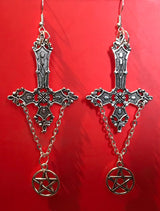 Vintage Cross Gothic Pentagram Individually – Unique Gift Ideas — 1