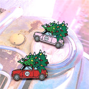 Christmas Tree Trolley Cup Candy Socks Brooch – Jewelry Gift Ideas — 1